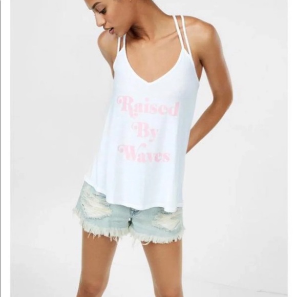 NWT EXPRESS RAISED BY WAVES TANK TOP, M - Picture 1 of 5